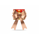 Chongo navideño 7x26cm champagne