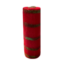 Cinta navideña 25cmx10yd 1704 rojo/verde