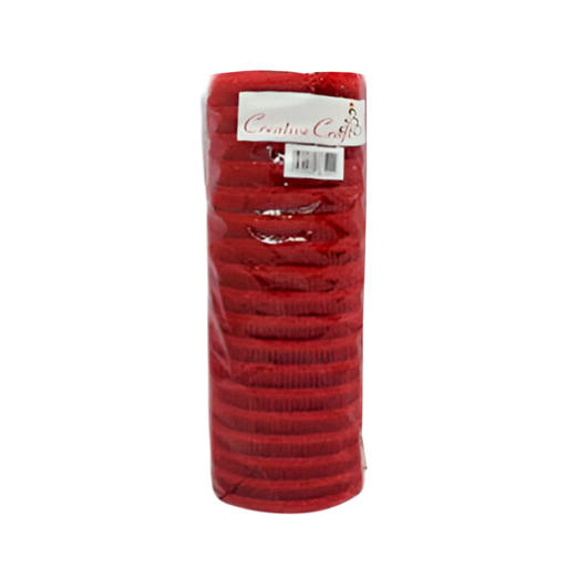[95295] Cinta navideña 25cmx10yd 2978 rojo