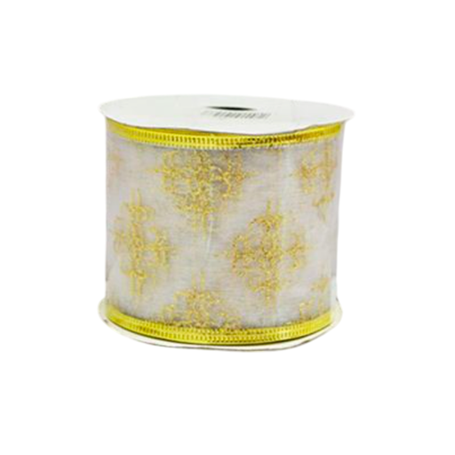 [76317] Cinta navideña   6.3cmx3yd 2-cs1503-757 varios colores