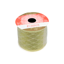Cinta navideña   6.3cmx3yd dorado