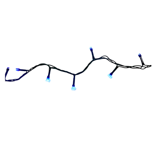 [103524] Conexion  navideña 100l 8f 5m azul cable verde lsh001