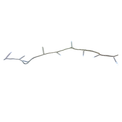 [103530] Conexion  navideña 100l 8f 5m blanco cable blanco lsh002