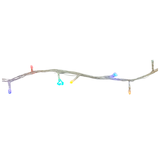 [103535] Conexion  navideña 100l 8f 5m multifuncional cable transparente sh004