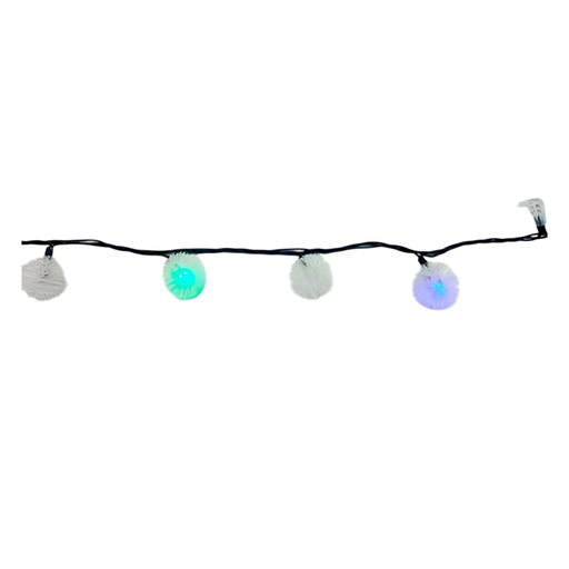 [103592] Conexion  navideña 100l tipo nieve 8f 8m multifuncional cable verde