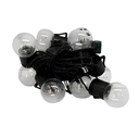 Conexion  navideña 10l 3.6m blanco calido  cable verde sh055