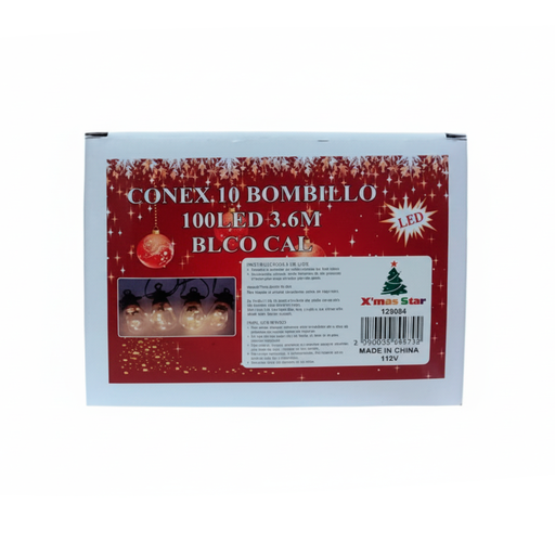 [123990] Conexion  navideña 10l 3.6m blanco calido  lsh069