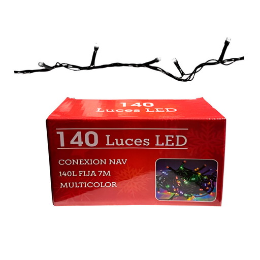 [128132] Conexion  navideña 140l fija 7m multifuncional cable verde h092