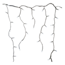 Conexion  navideña 150l tipo/lluvia  8f 2.7m blanco cable blanco