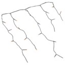 Conexion  navideña 150l tipo/lluvia  8f 2.7m blanco cable transparente