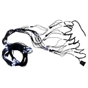 Conexion  navideña 150l tipo/redonda  8f 1.8m blanco cable verde