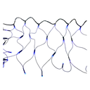 Conexion  navideña 150l tipo/redonda  8f 5.6m azul cable verde