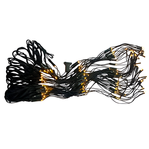 [103577] Conexion  navideña 150l tipo/redonda  8f 5.6m blanco calido cable verde