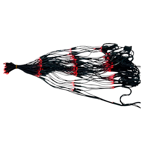 [103581] Conexion  navideña 150l tipo/redonda  8f 5.6m rojo cable verde