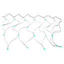 Conexion  navideña150l tipo/redonda  8f 5.6m verde cable blanco