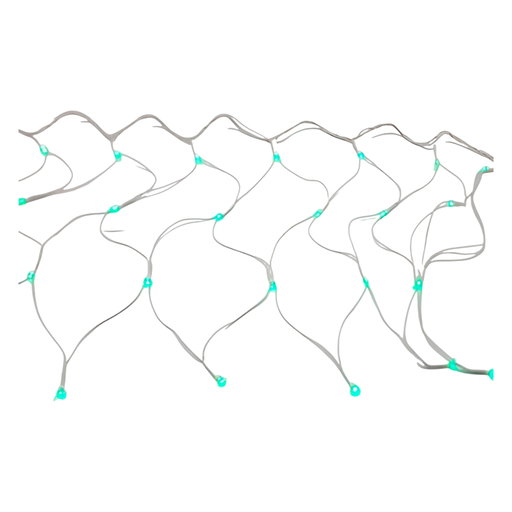 [103585] Conexion  navideña150l tipo/redonda  8f 5.6m verde cable blanco