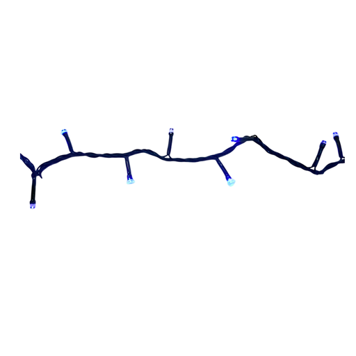 [103542] Conexion  navideña 200l 8f 10m azul cable verde lsh007