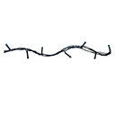 Conexion  navideña 200l 8f 10m blanco cable verde lsh007