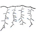 Conexion  navideña 200l tipo/lluvia  8f 2.5m azul cable verde