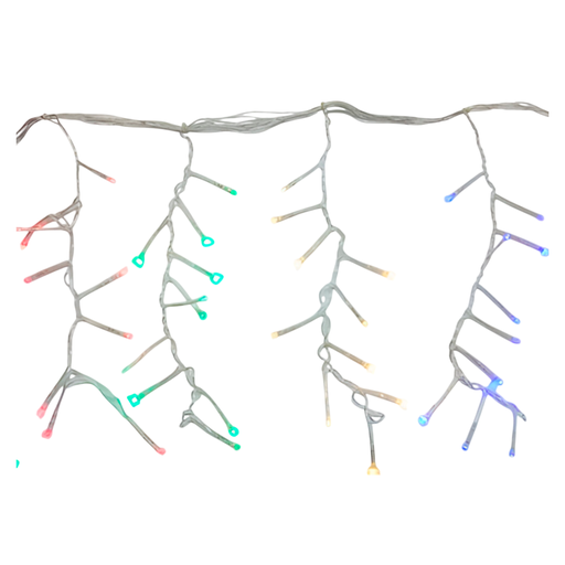 [103620] Conexion  navideña 200l tipo/lluvia  8f 2.5m multifuncional cable transparente