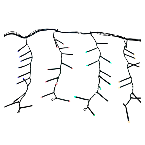 [103616] Conexion navideña 200l tipo/lluvia  8f 2.5m multifuncional cable verde