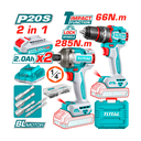 Combo taladro+ator de impacto 20v 2b total 0277