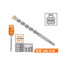 Broca concreto  5/8x6" sds plus ricota r1601
