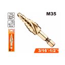 Broca escalona 3/16x1/2" cobalto ricota