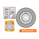 Cepillo alambre tipo copa 8" ricota awb2101