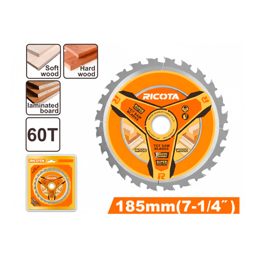 [151973] Disco sierra circular 7.1/4" 60dt ricota 2104