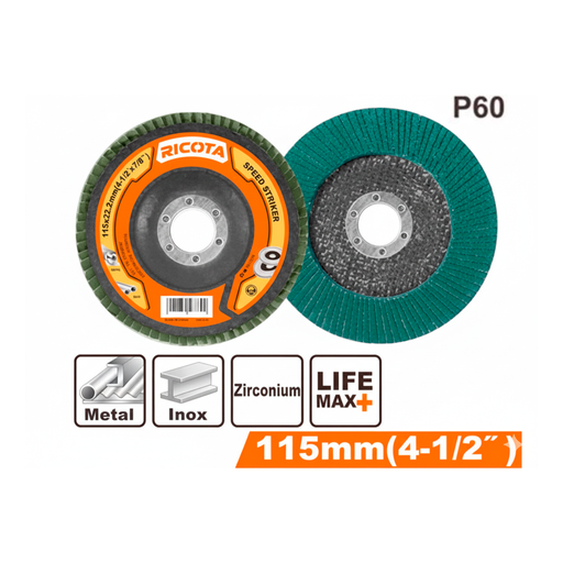 [151892] Disco zirconio 4.1/2x7/8" p60 ricota 152