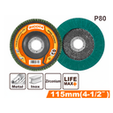 Disco zirconio 4.1/2x7/8" p80 ricota 153