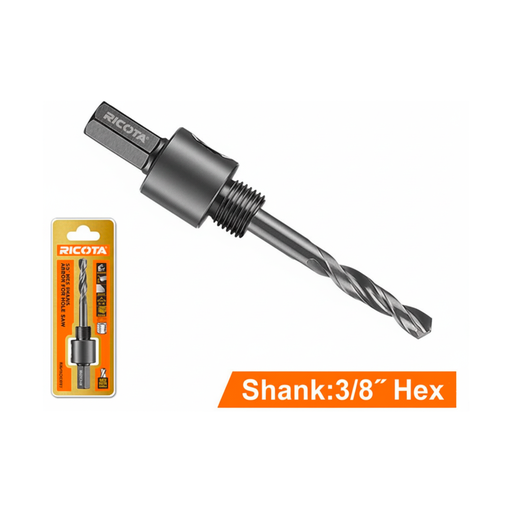 [151861] Vastago con broca para madera/hierro 3/8" ricota d03081