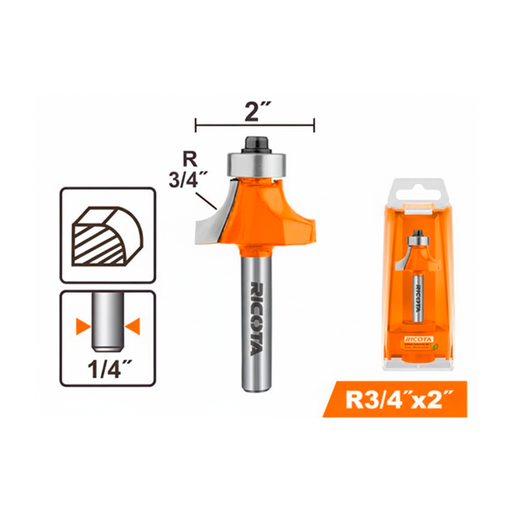 [151928] Broca para router equina 2" ricota rrrb0510
