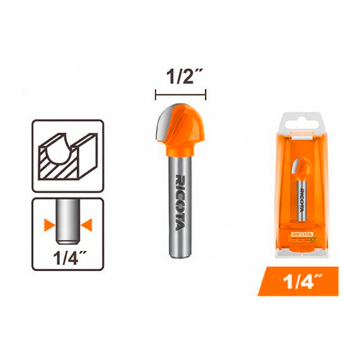 [151918] Broca para router med caña 1/4" ricota 0401