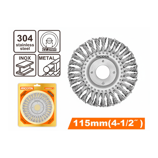 [151888] Cepillo alambre tipo copa 4.1/2" ricota 151