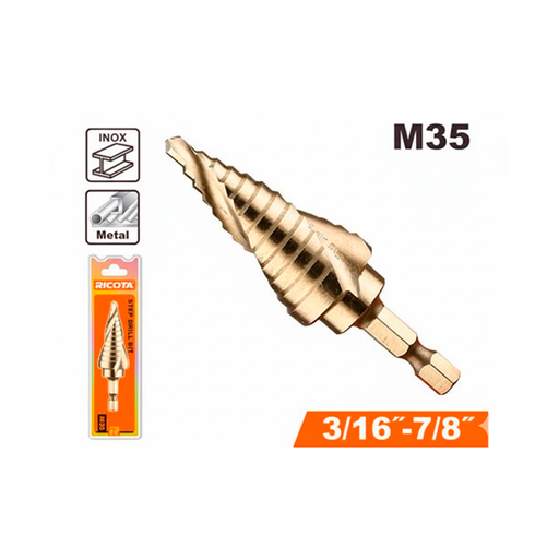 [151822] Broca escalona 3/16x7/8" cobalto ricota