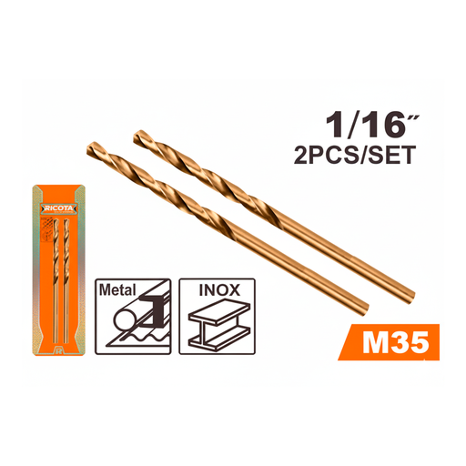 [151807] Broca hierro 1/16" cobalto ricota 011635