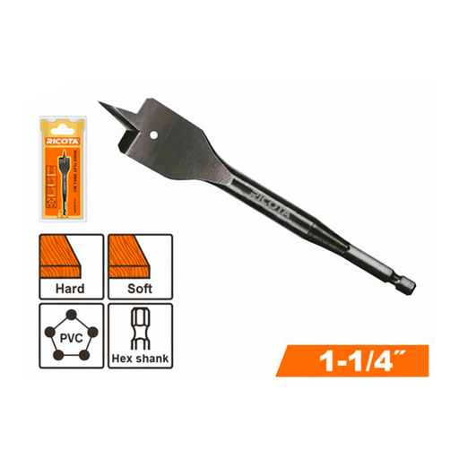 [151840] Broca madera tipo paleta 1.1/4" ricota wfd1401