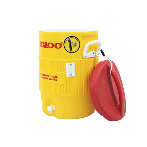 [38541] Termo 5 galones con dispensador para vaso igloo 451 amarillo