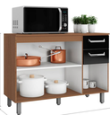 Mueble mdf para cocina 83x120x37 centimetros poliman k49050 cafe