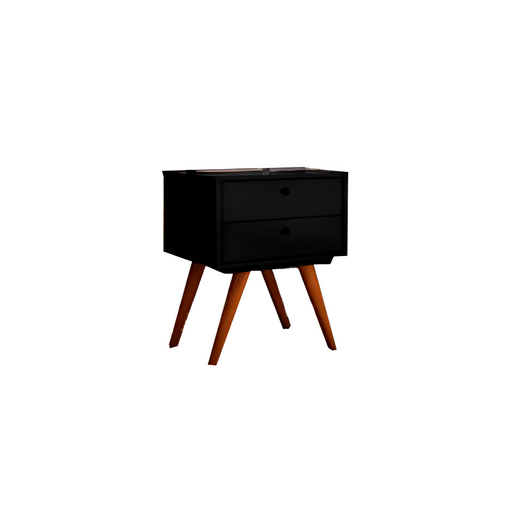 [110910] Mesa mdf para dormitorio 66x42x38 centimetro olivar negro