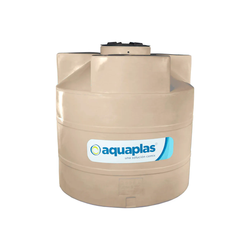 [126280] TANQUE PARA AGUA TRICAPA CON ACCESORIOS 1700 LITROS AQUAPLAS BEIGE