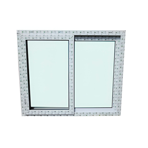 [127573] Ventana corrediza lisa upvc 1 x 0.5 metros vento blanco