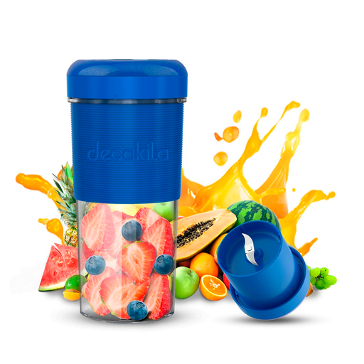 [120060] Licuadora portatil recargable 0.3 litros decakila kmjb012 azul