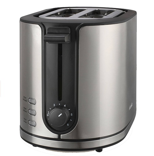 [120302] Tostadora de pan 2 rebanadas acero inoxidable 900w decakila 4w plateado