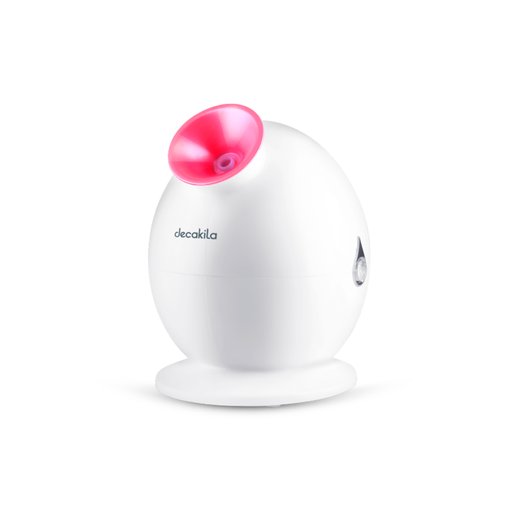 [123584] Vaporizador facial con tanque extraible decakila ufs001w blanco y rosado