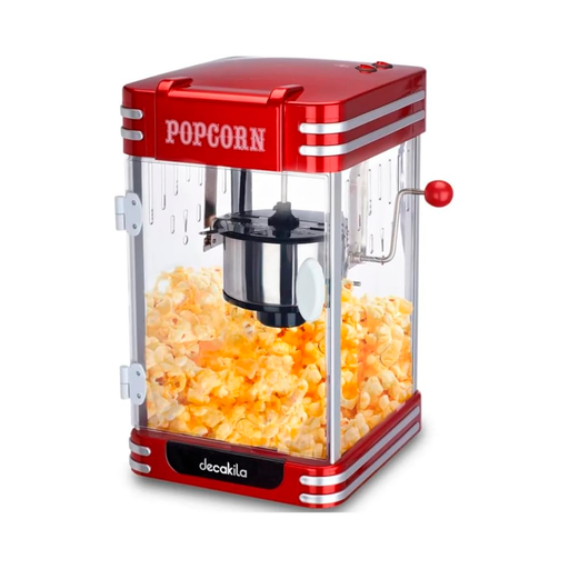 [124679] Maquina para hacer palomitas con agitador decakila kett019r rojo