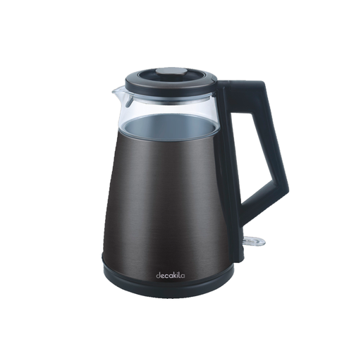 [124685] Tetera electrica de vidrio 1.7 l decakila kukt009b negro