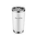 Vaso termico con tapadera acero inoxidable 20 onzas decakila kmtt024w blanco